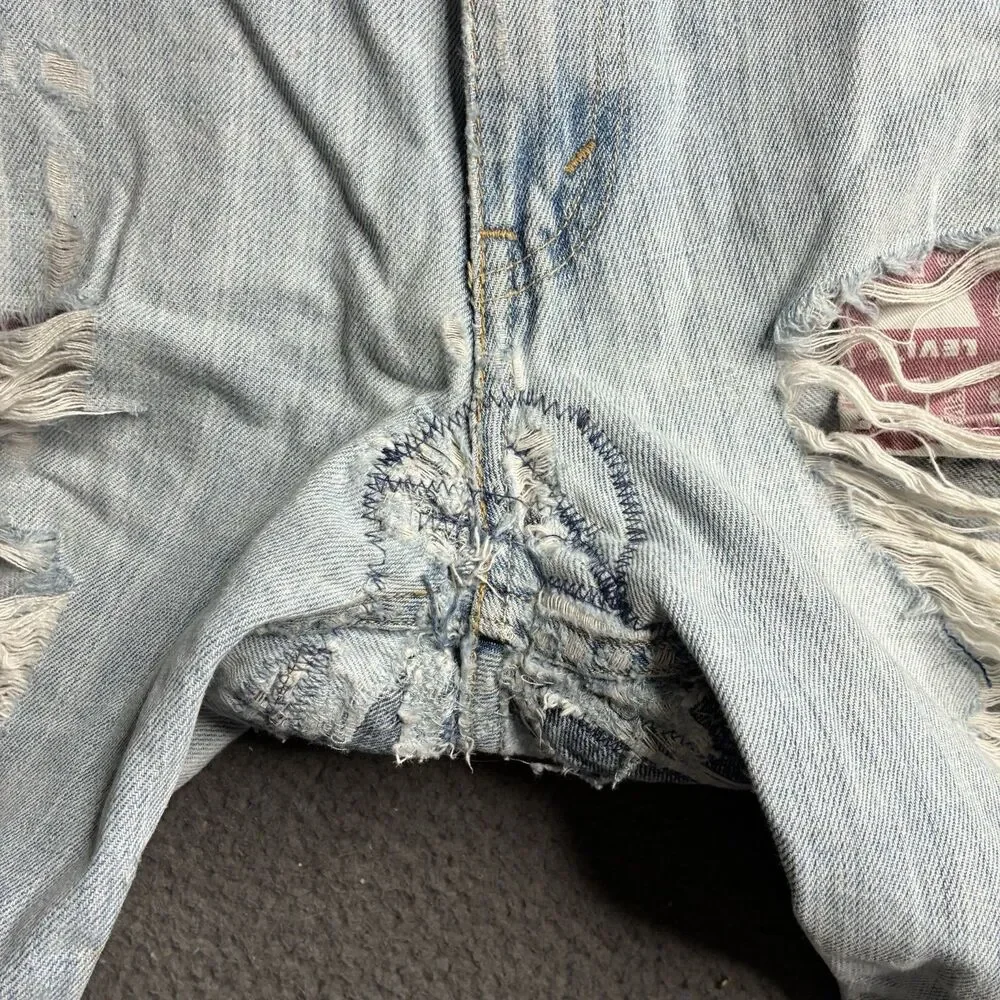 VINTAGE Levi's 549 Men Jeans 38X30 Denim Low Loose Baggy Skater Y2K Thrashed